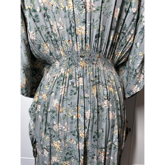 NATURAL LIFE Floral Midi Dress in Blue and Yellow - Picture 13 of 15